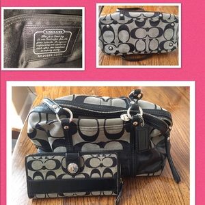 Coach Handbag and Matching Wallet